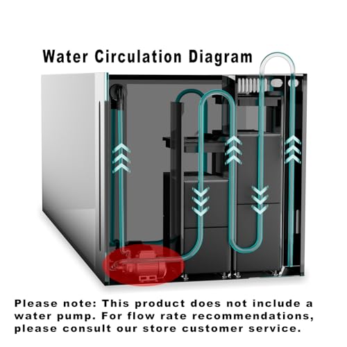 Image of Allcolor Ultra Clear Rimless Aquarium Tank gallons Low Iron Glass Side Filtration + Anti-Jumping net (40Gal)