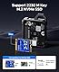ORICO M.2 NVMe 2230 SSD Gehäuse mit Vollmetallgehäuse,10Gbps USB C 3.2 Gen2 zu NVMe PCIe Adapter, Kompatibel mit Phone 15 Pro/Pro Max 4K ProRes Aufnahme, 2 in 1 Kabel -XAM2