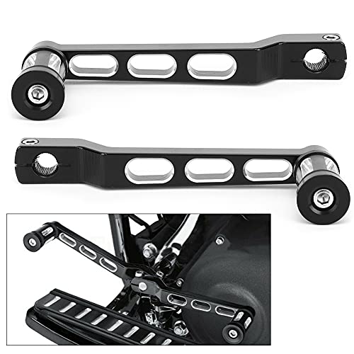 【1 par】 Palanca de de Motocicleta, Palanca de de Aluminio No Pedal de Palanca de Mando Apto para XL883 XL1200 1986-2019