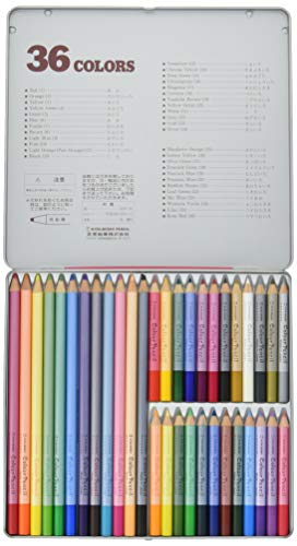 Amazon | 北星鉛筆 色鉛筆 36色 女の子柄 缶入 10805 | 色鉛筆