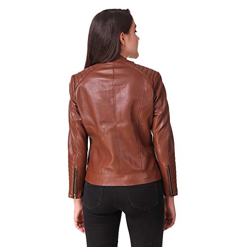 Image of Leather Retail Women's Solid Jacket