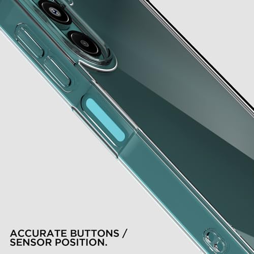 Image of Pikkme Back Cover for Samsung Galaxy M17 5G / A17 5G / F17 5G + TPU Clear Transparent Raised Edges Shockproof Protective Phone Bumper Case(Transparent)