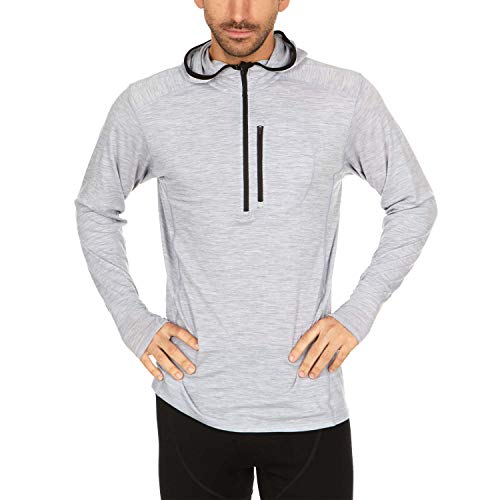 Men's Merino Wool ¼ Zip Sun Hoodie