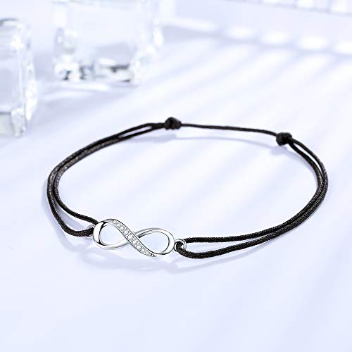 Infinity Anklet For Women Girl Zeni Soft Skin-Friendly Rope Ankle Bracelets Handmade 34Cm Adjustable Love Friendship Halloween Bracelet Gifts For Women Girls #TOP2