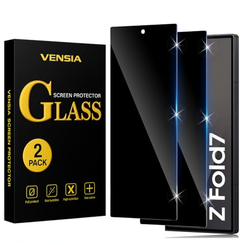 Image of (2 Pack Privacy Tempered Glass Screen Protector for Samsung Galaxy Z Fold 7 (Front Display) | 9H Anti-Spy Glass | HD Clarity, Anti-Scratch, Bubble-Free, Case-Friendly
