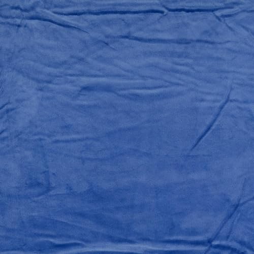 Tissu polaire velours Bleu saphir d'exception Squish Cuddle 10 m au toucher soie - 2