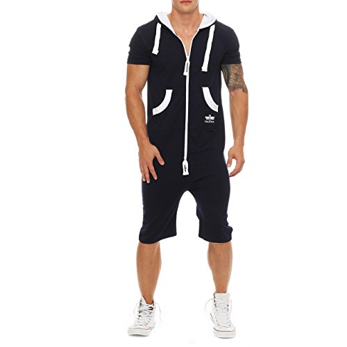 Finchman 42Q23 Herren Sommerjumpsuit FM116 kurz Anzug Dunkelblau XL