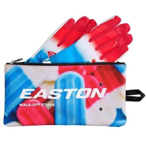 Easton | Walk-Off Ethos Locked-in Baseball Batting Gloves | Compression Wrist Strap | Rocket Pop | Adult Small by Easton - Used condition - Image 9