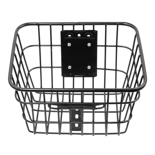 Option de rangement pratique pour trottinette électrique - Panier avant fabriqué en fer robuste - Indispensable pour les courses quotidiennes
