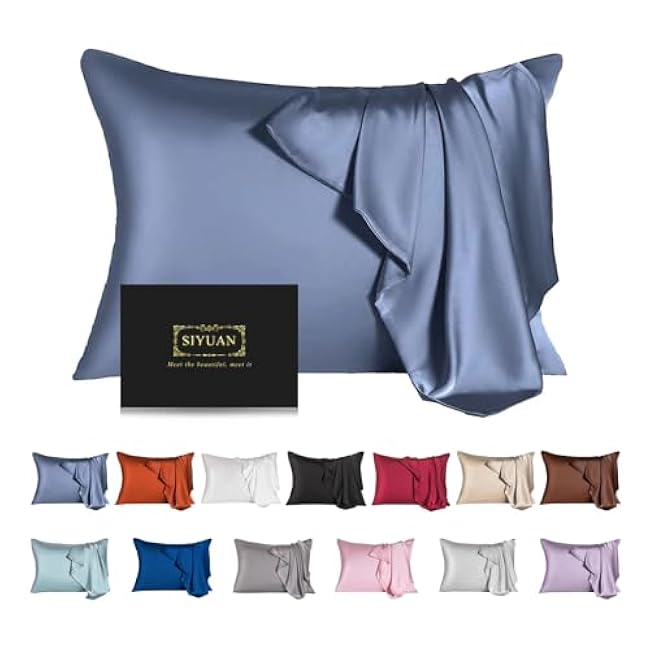 Mulberry Silk Pillowcase for Hair and Skin,Toddler Size Kids Silk Pillow Case with Hidden Zipper,Allergen Proof Dual Sides Soft Breathable Smooth Silk Pillow Cover(Toddler,White)