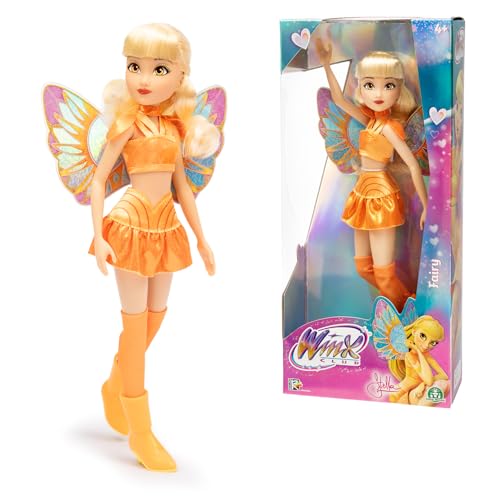 Winx, Poupée articulée, 26 cm, Série Fairy, Modèle Stella, pour Les Enfants dès 3 Ans, WNX765, Orange
