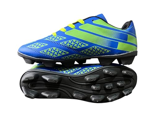 Betwon Football Shoes Blue PVC Stud Football Shoes for Men (Messi lite Blue, UK Footwear Size System, Adult, Men, Numeric, Medium, 5)