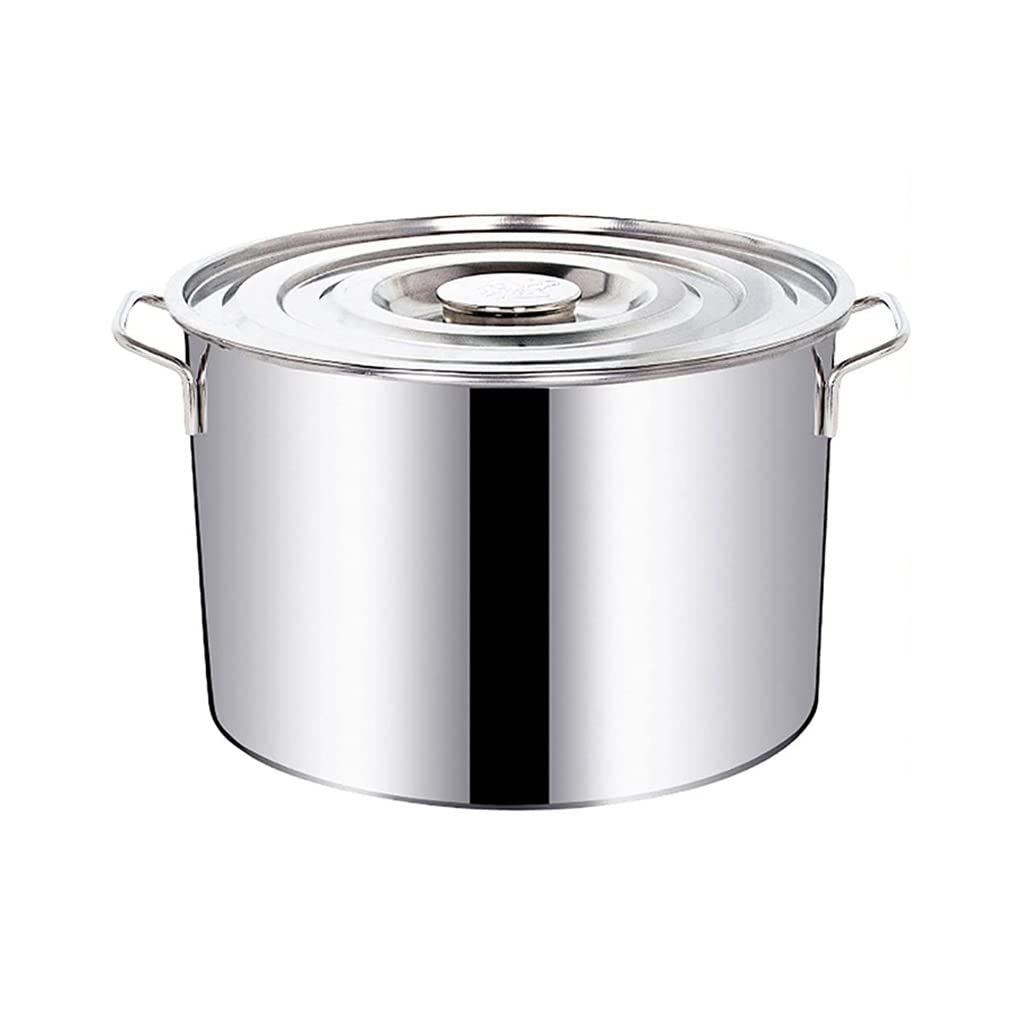 Stainless steel soup pot, Induction-Safe Stainless Steel Vegetable Pot with Lid, Fast Heat Conduction, Suitable for All Stove(28 Litres)