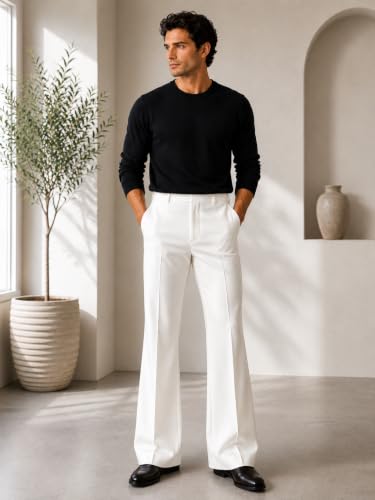 Image of Men Formal Pant Bellbottom | Premium Japanese Fabric, Bell Bottom Bootcut Fit, Smart Casual & Formal Wear