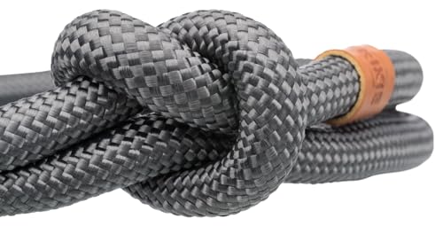 TRIXIE Zug-Stopp Hundehalsband BE NORDIC L dunkelgrau / braun – bequemes Hundehalsband für große & sehr große Hunde mit Zugbegrenzung - robust & elegant – 17281