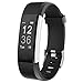 Teslasz Fitness Tracker HR, IP67 Waterproof Fitness Tracker with Heart Rate Monitor Auto-Sleep Monitor 14 Kinds of Traning Modes Fitness Tracker 0.96 Inches OLED Display Activity Tracker (Black)