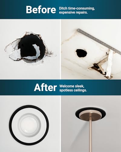 Image of Sunco Goof Rings for 4 Inch Recessed Lights, Can Light Trim Rings Flush Mount, Black Matte Finish, Durable Plastic Design, Ultra Thin.