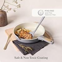 CAROTE 20pcs Titanium Cookware Set, Pots and Pans Set Detachable Handle — image 4