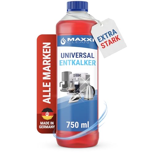 Maxxi Clean | 1x 750 ml Universal Entkalker Konzentrat für Kaffeemaschinen & Kaffeevollautomaten aller Typen | für 6 Entkalkungsvorgänge | universelle Gerätereinigung gegen Kalk und Verschmutzungen
