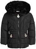 DKNY Baby Girls' Jacket – Fleece Lined Quilted Bubble Puffer Windbreaker Coat (12M-4T), Size 2T, Mid