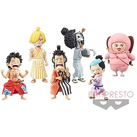 Amazon ワンピース ワノ国3 全6種セット ワールドコレクタブルフィギュア ルフィ サンジ 錦えもん ブルック モモの助 しのぶ フィギュア ドール 通販