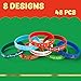 JOYIN 48 PCS Christmas Bracelets, Silicone Rubber Bracelet Wristbands for Kids Adults Stocking Stuffers Christmas Accessories Gift Party Supply Favor