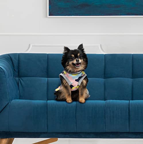 Juicy Couture Color Camo 95 Cheer Dog Dress – Pullover Design Puppy Shirt With Elasticated Waistline And Flared Skirt, Doggie Clothes For Convenient Bathroom Breaks #TOP1