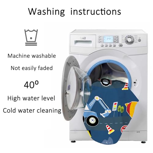 Linge de lit bleu foncé de qualité supérieure en microfibre 135x200 - 8