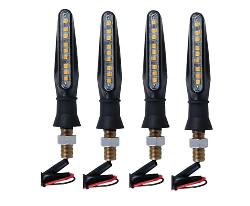 Image of Front & Rear Side Sleek Yellow Indicator Light Set of 4 For Hero Xpulse 200 4V