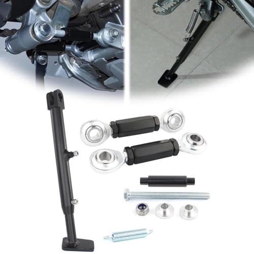 Bieletas para bajar altura de moto CRF250L con pata ajustable para apoyar bien los pies 6