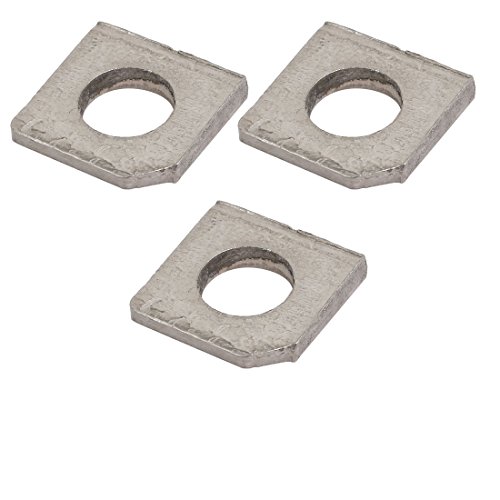 Aexit M10 Stainless quality Parts Steel Industrial Square Locking Washer Silver Tone 3pcs Model:24as111qo560