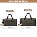 S-ZONE Large Canvas Travel Duffel Bag Weekend Overnight Bag with Shoes Compartment Holdall Gym Bag with Multi-Pockets for Men and Women, Army Green, X-Large