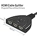HDMI Switch,GANA Gold Plated 3-Port HDMI Switcher,Splitter, Supports Full HD1080p, 3D with High Speed Pigtail Cable