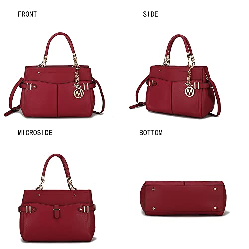 MKF Collection 2Pzs Bolsa Satchel Mujer Piel Vegana miniatura 4