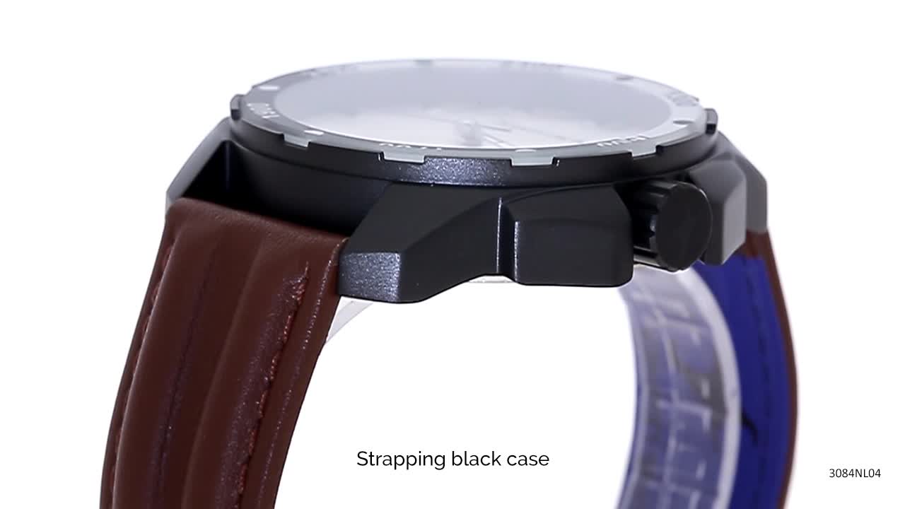 Fastrack Hitlist Quartz Analog White Dial Brown Leather Strap