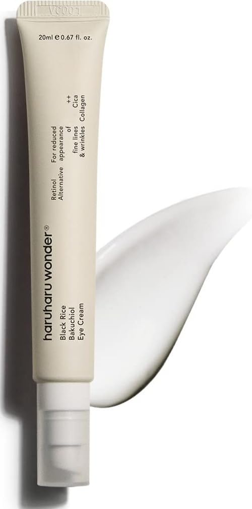 haruharu wonder Black Rice Bakuchiol Eye Cream, 20 mL, Wrinkle Care