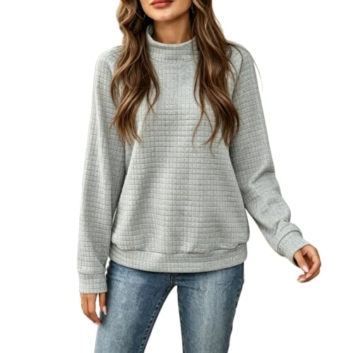 Sweat col rond ample vêtement doux manches longues tendance automne