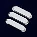 Strat Style Single Coil Guitar Pickup Cover Set,No holes/White
