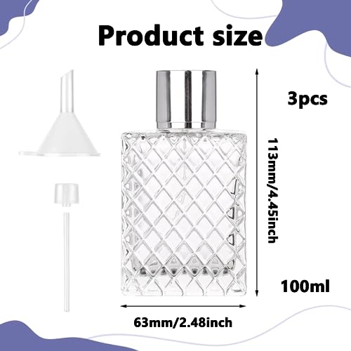 1Pcs Perfume Bottle with Long Nozzle Sprayer and Funnel Refillable Perfume Bottle Storage and Use Perfumes Essential Oils Air Fresheners Aromatherapy Toners Humidifier Sprays for Home Office Journey - Image 3