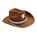 Widmann 2475K - Sheriffhut für Kinder, Braun, Cowboy, Cowgirl, Wilder Westen, Hut, Kopfschmuck, Accessoire, Mottoparty, Karneval