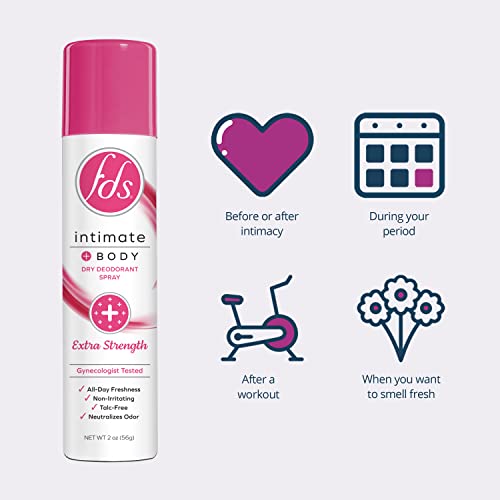 image for FDS Intimate Deodorant Spray, Extra Strength, 2 oz (Pack of 3) Feminin