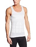 Sodacoda Korperformendes Unterhemd fur Herren - Kompression im Bauchbereich (Weiss, L 48-50)
