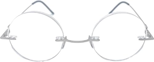 Miniatura 8 de The Steve - Lentes de lectura sin montura totalmente redondos, unisex, elegantes lectores circulares