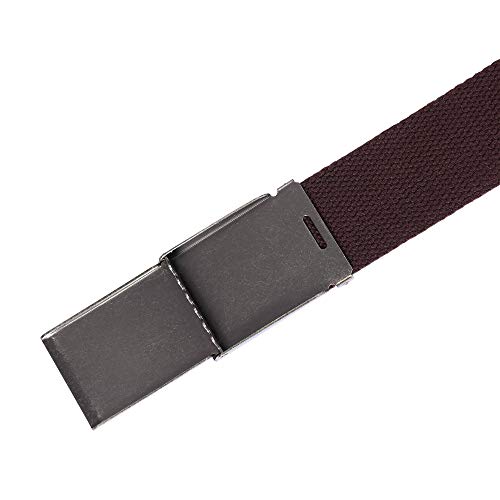 Image of Mile High Life Canvas Web Belt | Cut to Fit Up to 52 inch | Flip-Top Matte Silver Nickel Buckle 12 Colors