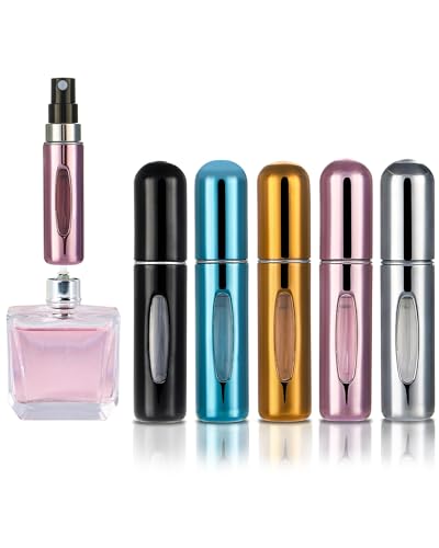 FitDA Atomizador Perfume Recargable 5ML, 5 PCS Mini Botella...