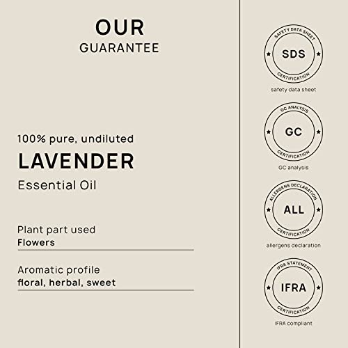 Vinevida Lavender 40/42 Essential Oil 4 Oz - Undiluted Lavender 40/42 Oil 4 Oz - Lavender 40/42 Candle Oil Scent - Diy Candle Scents For Candlemaking - Bulk Essential Oil For Soap Making Safe For Skin #TOP3