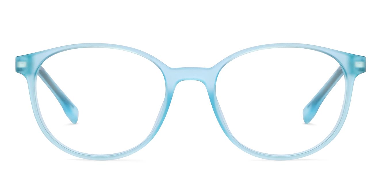 Hooper By Lenskart For Kids Age 5-8 yrs| Blue Zero Power Bluecut & Antiglare Computer Eyeglasses For Eye Protection And Strain | Full Rim Round | HP D10087M