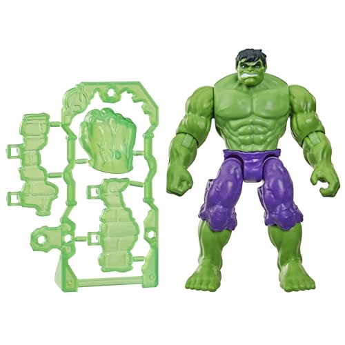 Marvel Avengers ActionVerse, Figurine Hulk de 11,5 cm et Accessoires, Jouets de Super-héros et Figurines pour Enfants, dès 4 Ans