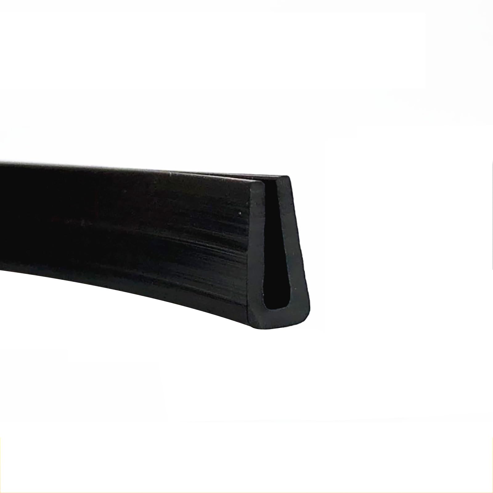 Bwuhdks One Color U Shape Seal Edge Strip,Edge Protection,3.28Ft Black Rubber Weather Stripping Sealing Strip, For Cabinets Furniture Restoration, Width X Height,4.5Mm X 10Mm(4.5Mm X 10Mm)