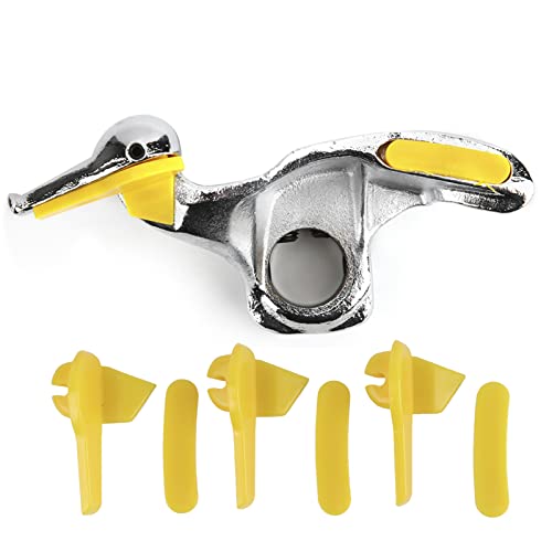 Yosoo Health Gear Tyre Changer Head, Stainless Steel Car Tire Changer Mount Tire Demount Duck Head Tool with Protective Pads Diameter 28mm 30mm Optioanl (30mm)